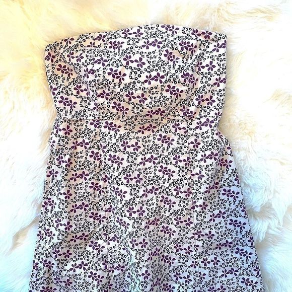 Gap Stretch Floral Strapless A-line Dress - Picture 6 of 11